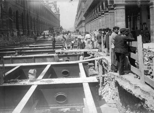 Construction du métro 1899