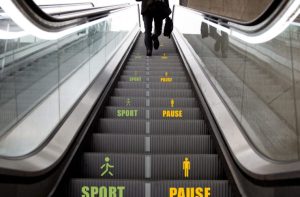 Nudge escalator - Sport & Pause